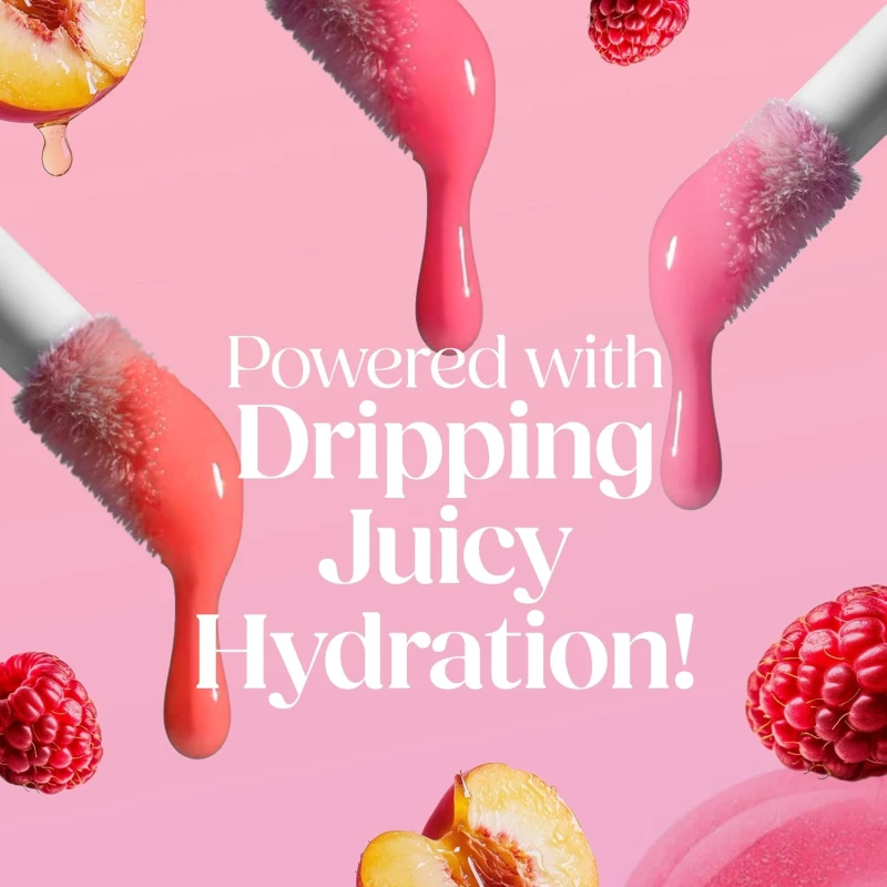 Hilary Rhoda Glass Glow Lip Gloss | Nourishing & Hydrating Lip Gloss | Sheer Coverage | High Shine | Juicy & Plump Lips | Glides on Smoothly | 5ml (Peach Me - Shade 02) thumbnail 5